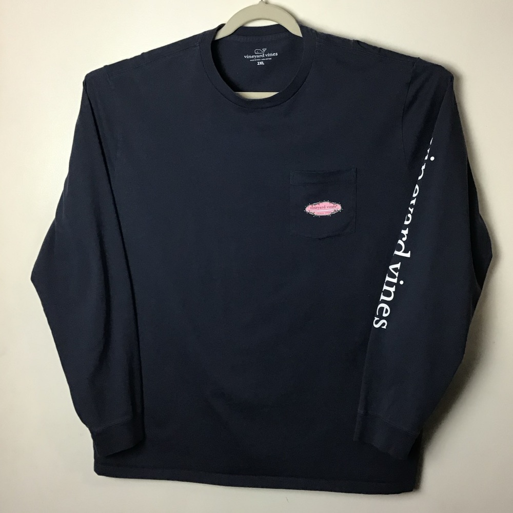 Vineyard Vines Navy Long Sleeve Tee